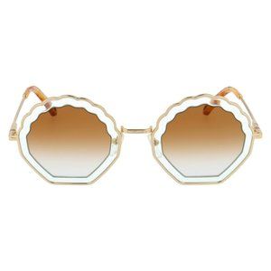 [Gradient Burnt] CHLOE TALLY Scalloped Seashell 56MM Sunglasses  (RRP $420)